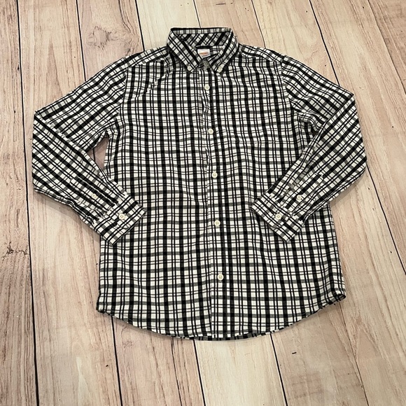 GYMBOREE boys Black and White Checkered Shirt/size 12 - Picture 5 of 9